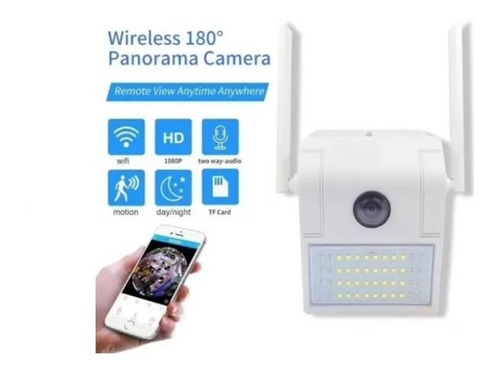 Câmera Segurança Sensor Luz Led Wifi Hd Imagem 1080p V380pro