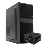 Gabinete Acteck Kiruna Ii Gm420 Ac-935685 Con Fuente 500w Color Negro