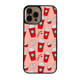 Funda Celular Navidad Navideña Vasos Bebidas Coffee Bastones