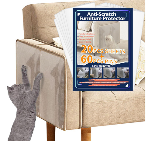 Protector Anti Rascador De Gatos Para Muebles, Transparente