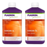 Combo Kit Cocos A+b Plagron Fertilizante Base Hidroponia 1lt