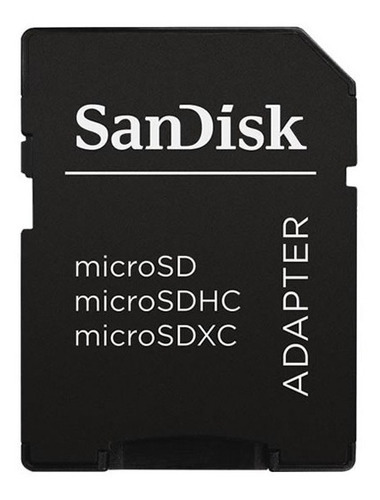 Adaptador Sd Sandisk Microsd Para Sdhc Sdxc Notebook Dslr