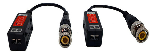 Video Balun Pasivo 5mp Hasta 200mts Cvi Ahd Tvi Análogo Sat Color Negro