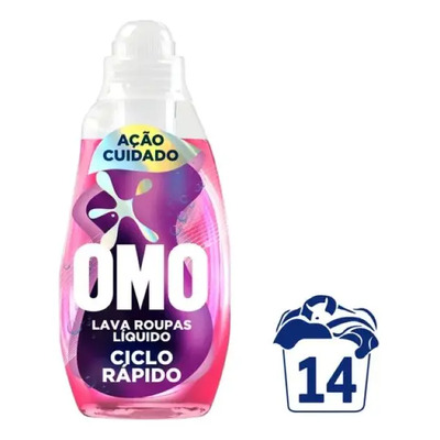 Lava-roupas Líquido Omo Ciclo Rápido Ação Cuidado 750ml | MercadoLivre
