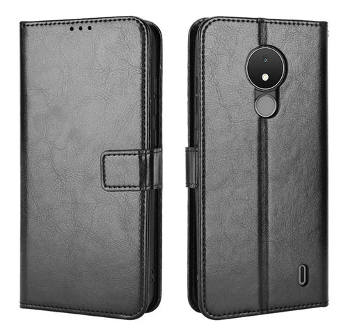 Funda De Piel Con Tapa Anticaída Para Nokia C21 C30 [u]