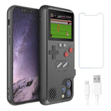 Funda Para iPhone 12 Mini 5.4 Gris Video Juego Gameboy