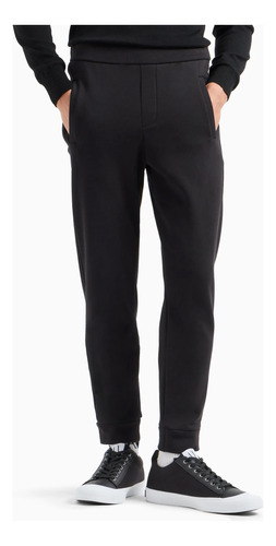 Pantalon Jogging Hombre Clásico Recto Algodon Frisado