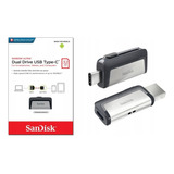 Pendrive Sandisk 32gb Ultra Dual Ficha Tipo C Para Celulares