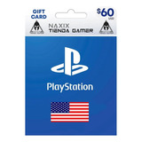 Tarjeta Psn Gift Card 60 Usd Region Usa | Ps3 | Ps4 | Ps5