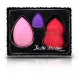 Kit Com 3 Esponjas Para Maquiagem Jacki Design