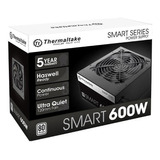 Fuente Thermaltake Smart 600w 80 Plus White Atx 6 & 8 Pines