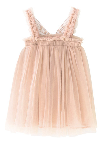 Vestido Niños Niñas Lindo Verano Malla Elegante Mariposa Ala