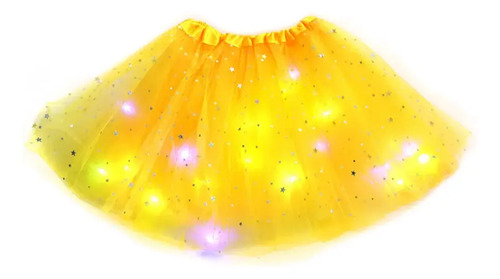 - Falda Tutú Con Lentejuelas Y Luces Led For Niños30cm