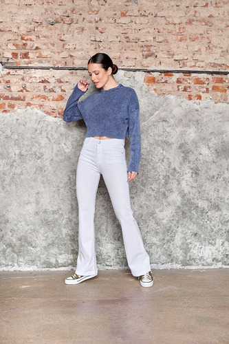 Semi Oxford Blanco Cenitho Jeans