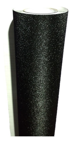 Vinyl Wrapping Diamond Glitter Negro 1.52m X 1m Destellos