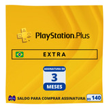 Playstation Psn Plus Extra 3 Meses - Brasileira - Ps4 Ps5