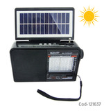 Radio Am/fm 8 Bandas Modelo Ba 1575 Con Energía Solar