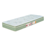 Colchão Solteiro Sleep Max Espuma D33 96x203x25cm Bco/verde Cor Branco/verde