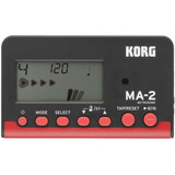 Metronomo Korg Digital Ma-2-bkrd Negro Con Rojo