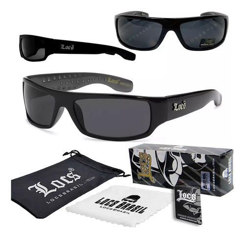 Óculos Escuro Locs Brasil - Lil' Gangsta Fosco Uv400 Premium