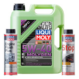 Set 3 Pzas Molygen 5w40 Oil Smoke Stop Liqui Moly C/ Regalo