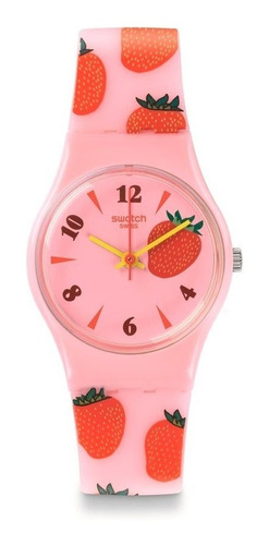 Reloj Mujer Swatch Lp136 Miss Fraise /relojería Violeta