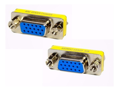 Cople / Conector De Vga A Vga Hembra Para Unir Cables Vga Fu