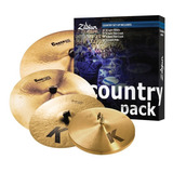 Set Zildjian K0801c K Custom Series - 15 Light Hihat - 17 Dark Thin Crash - 19 Dark Crash - 20 Crash Ride  Country Music