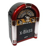 Rádio Bluetooth Jukebox Mp3 Caixa Som Recarragável Mdf