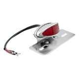 Calavera Stop Porta Placa Cromo Led Moto Universal Kinlley