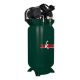 Compresor De Aire Vertical Oakland 150 Litros 3 Hp Bifasico Color Verde Oscuro