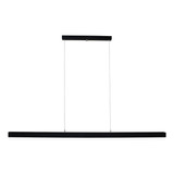 Luminaria Pendente Teto Retangular Led Integrado 50w 115cms Cor Preto- Luz Neutra 4000k 127v/220v