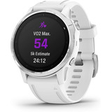 Garmin Fenix 6s Silver Correa Silicona Blanco 42mm Reloj