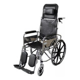 Silla De Ruedas Todo Terreno Reclinable Plegable De Acero Ms