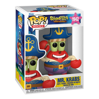 Funko Pop! Movies: Bob Esponja En busca de los pantalones cuadrados - Don Cangrejo Pirata | Envío gratis