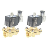 Válvula Solenoide Eléctrica De Latón De 1/2 Pulgada 110 V