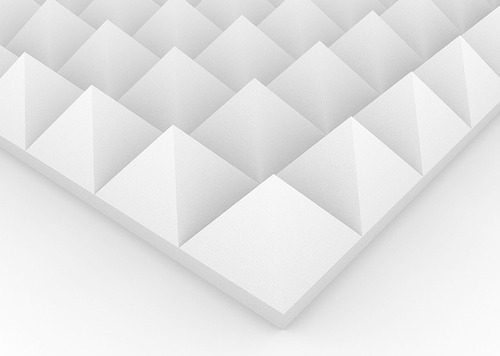 Panel Acustico Aislante Ignifugo Piramide 610x610x30mm 