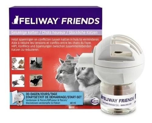 Feliway Friends Difusor + Refil 48ml Educador De Conflitos Cor - 110v/220v