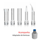 Kit Ventosas Faciais 5 Ponteiras Vacuo Endermo + Adaptador