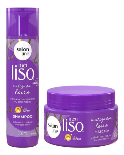 Shampoo + Máscara Salon Line Meu Liso Matizador