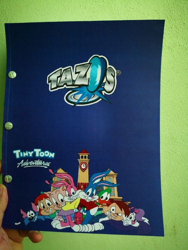 Album Tazos Coleccionador Tiny Toons 5 Micas Premium Retro