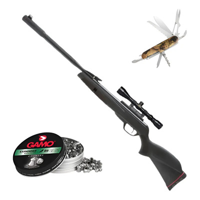 Rifle Gamo Black Fusion Nitropiston Igt Mach1 Con Mira 5.5mm Negro 55 Mm | Meses sin interés