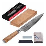 8  Damascus Steel Chef Knife Set | Master Maison Aus-10 Japa