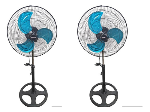 Par Ventiladores De Pedestal 18 Pulgadametalico, De 85 Watts