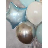 Globos Chrome Cromado Plata Perlado  Inflado Gas Helio