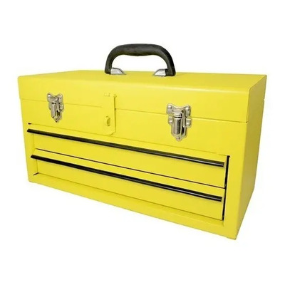 Caja Portaherramientas Metálica 2 Gavetas Mod. 125107 Surtek Amarillo