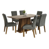 Juego Comedor Mesa 6 Sillas Britney Madesa M/c/p