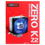 Cooler Pcyes Zero Kz2 Led Azul 92mm Tdp 95w P/ Intel E Amd