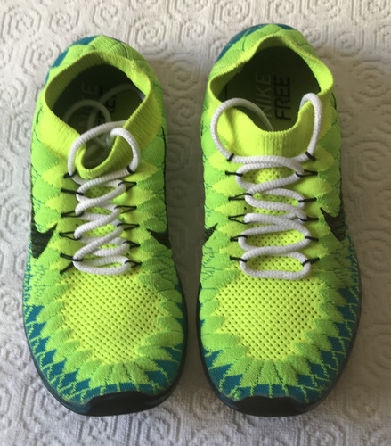 Tenis Nike Free 3.0 Verde Limão E Azul 43