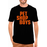 Camiseta Pet Shop Boys - 100% Algodão - Preta